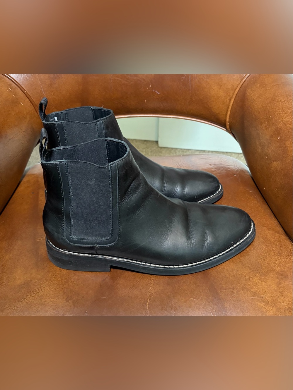 Thursday Boot Co Men's Shoes Size US 10 Duke Chelsea Black Leather Boots